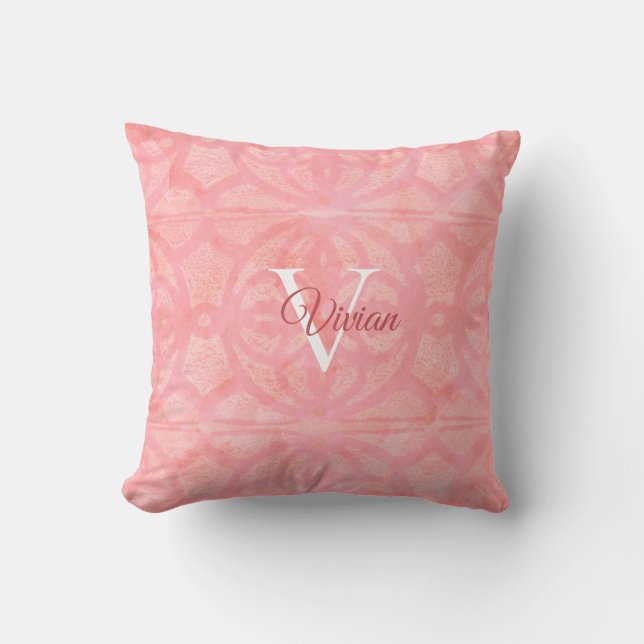 Tulip Pink Throw Kissen (Vorderseite)