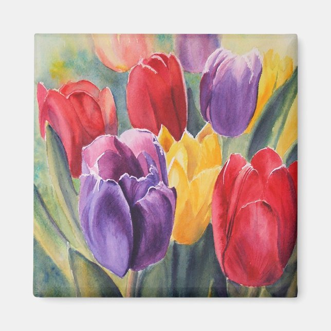Tulip Regenbogen Magnet (Vorne)