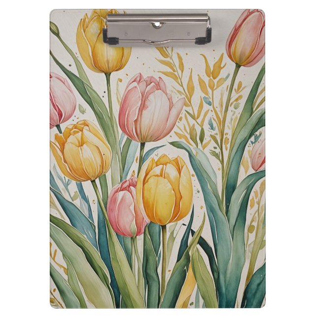 Tulip Reverie Klemmbrett (Vorderseite)