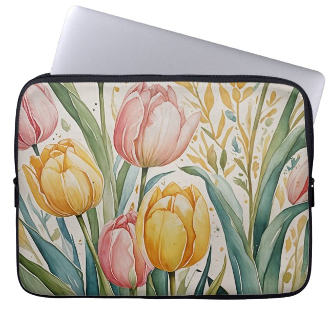 Tulip Reverie Laptopschutzhülle (Vorderseite)