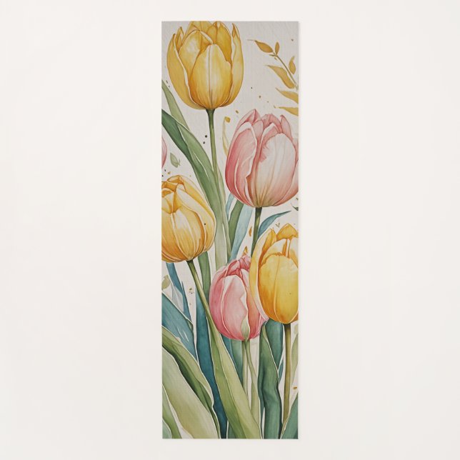 Tulip Reverie Yogamatte (Vorderseite)