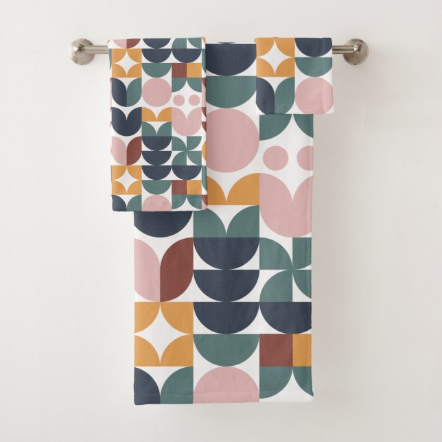 Tulip Scandinave moderne Motif géométrique (En situation)