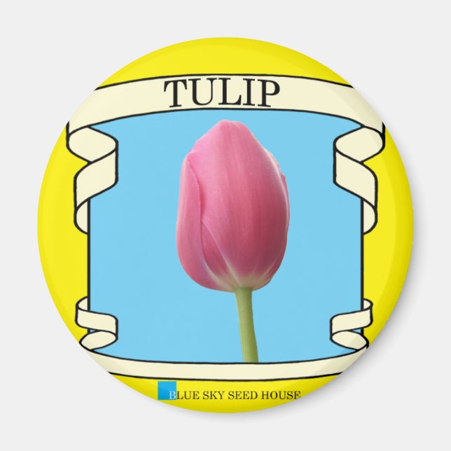 Tulip Seed Packet Magnet (Vorne)