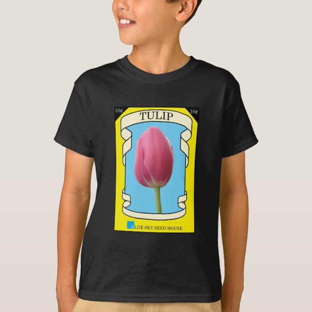 Tulip Seed Packet T-Shirt (Vorderseite)