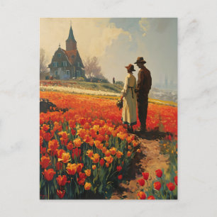 Tulip Serenity Vintage Postkarte