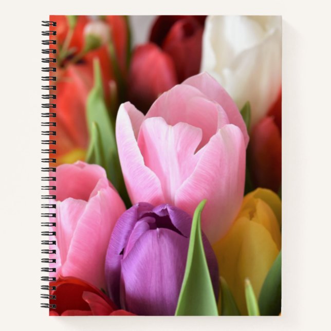 Tulip Spiral Notebook Notizbuch (Vorderseite)