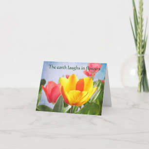 Tulip Spring Joy Earth Day Gruß Karte