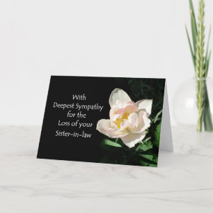 Tulip Sympathy Card - Verlust eines Schwiegervater Karte
