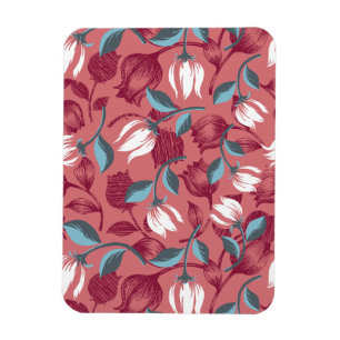 Tulip Symphony: Blumenmuster Magnet