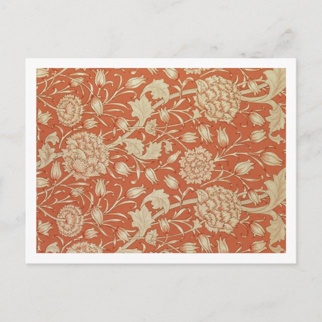 Tulip Tapete Design, 1875 Postkarte (Vorderseite)