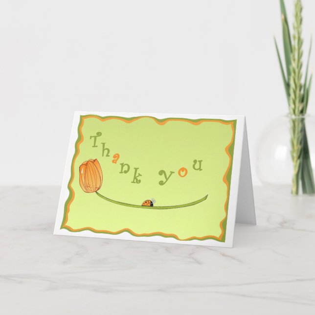 Tulip Thank You Card Dankeskarte (Vorderseite)