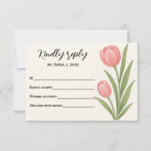Tulip Treasure carte RSVP