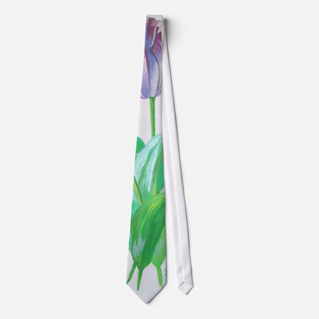 Tulip Trio Blume Krawatte (Vorderseite)