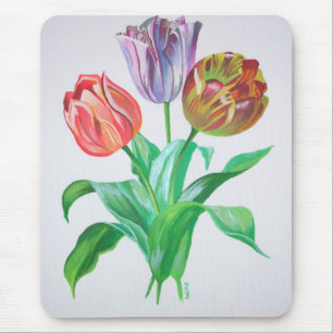 Tulip Trio Blume Mousepad