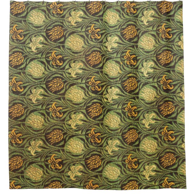 Tulip und Lily von William Morris Duschvorhang (Vorderseite)