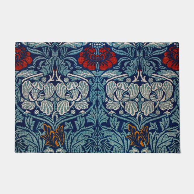 Tulip und Rose, William Morris Fußmatte (Vorderseite)