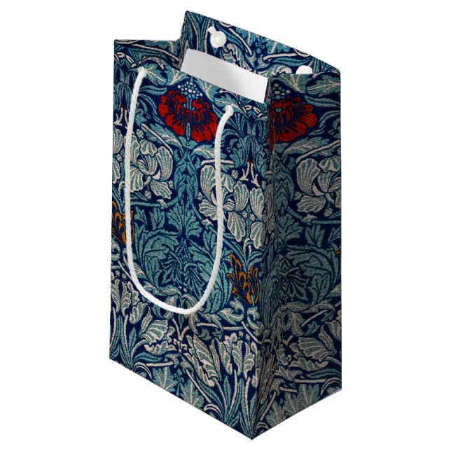 Tulip und Rose, William Morris Kleine Geschenktüte (Vorderseite Schrägansicht)