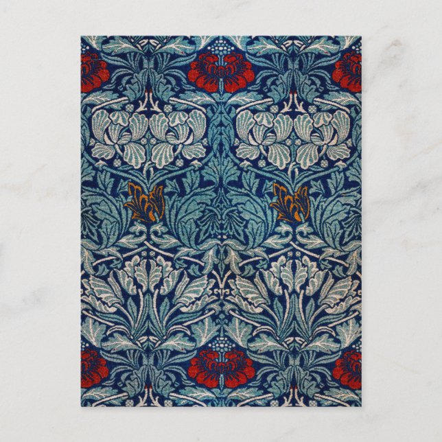 Tulip und Rose, William Morris Postkarte (Vorderseite)