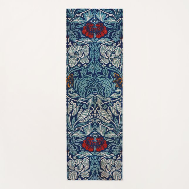 Tulip und Rose, William Morris Yogamatte (Vorderseite)
