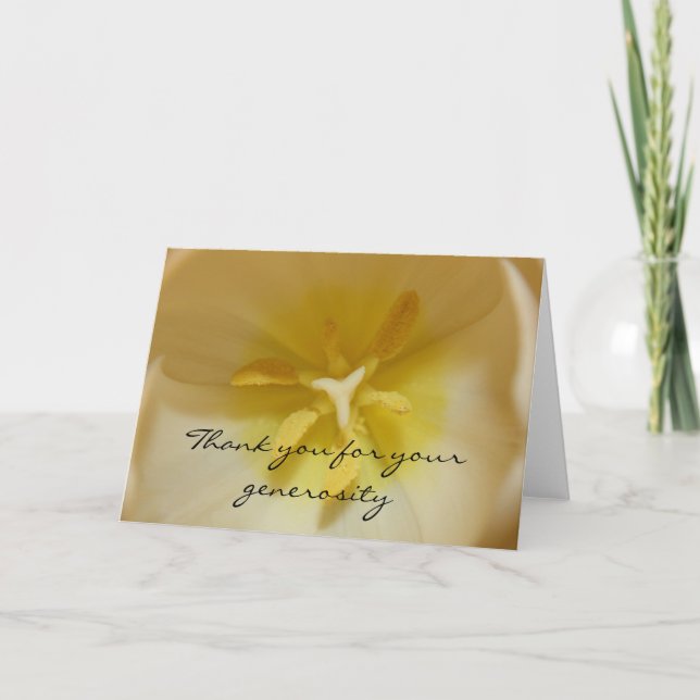 Tulip Vielen Dank für Ihre großzügige Karte (Vorderseite)
