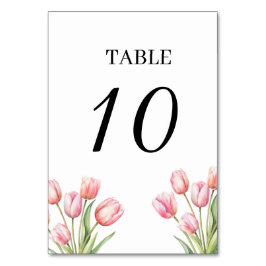 Tulip Wedding Tischnummern