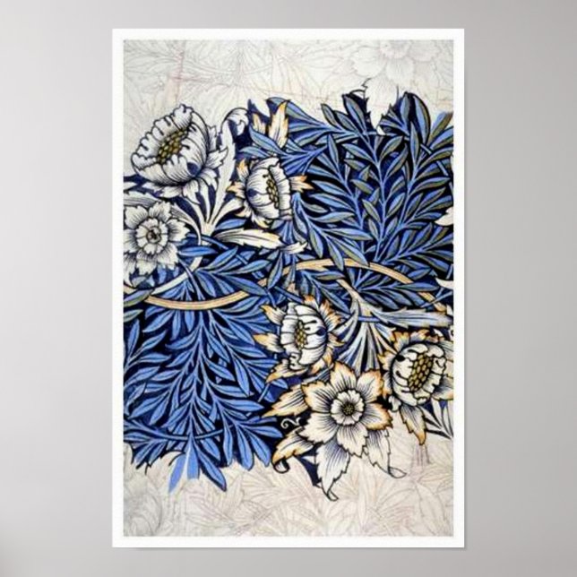 "Tulip & Willow" von William Morris - Print Poster (Vorne)