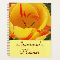 Tulipe de printemps jaune personnalisée