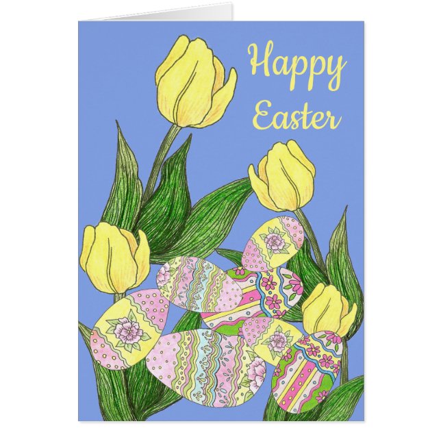 tulipe et oeufs de pâques (Devant)