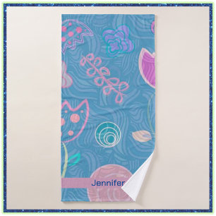 Tulipe florale moderne rose et violet