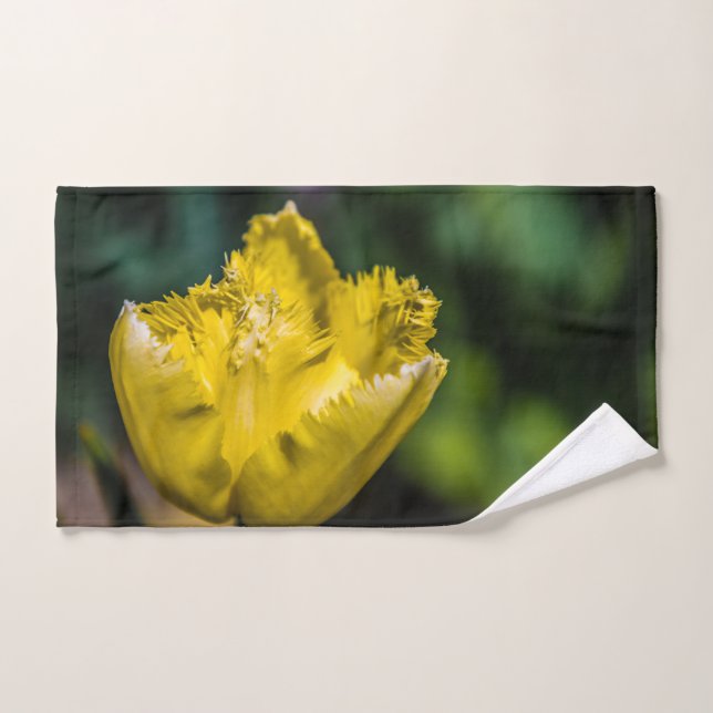 Tulipe jaune (Serviette à main)
