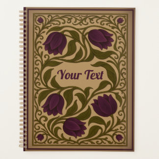 Tulipe pourpre Vintage Floral Planner
