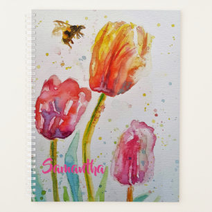 Tulipe rose Tulipes Floral Fleurs Carnet Planifica
