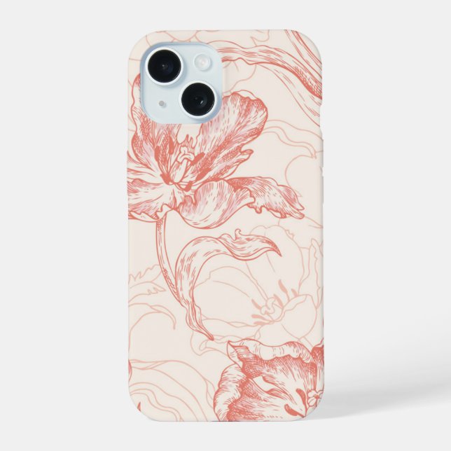 Tulipe vintage motif floral (Verso)