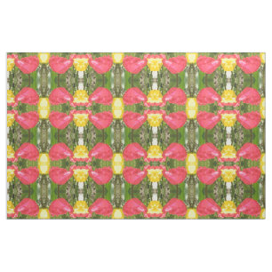 Tulipes à franges Tissu d'artisanat à motifs flora
