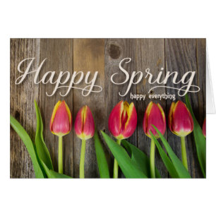 tulipes à ressort rouge