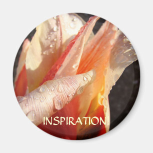 TULIPES AIMANT D'INSPIRATION Gouttes de pluie Fleu