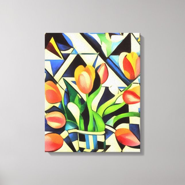 Tulipes Art Déco Artistique (Recto)