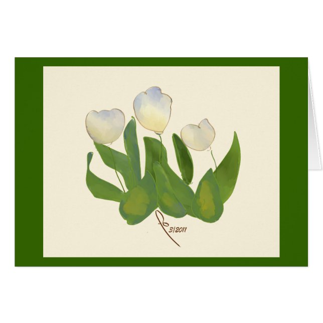 tulipes blanches (Devant horizontal)