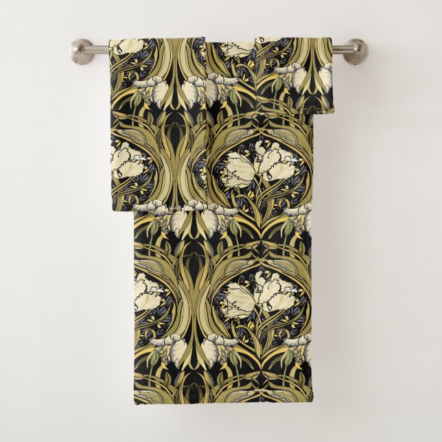 Tulipes blanches Art nouveau (En situation)