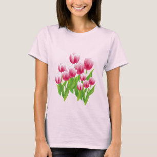 Tulipes de printemps. T-shirts cadeaux de Pâques