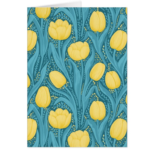 Tulipes en bleu et jaune (Devant)