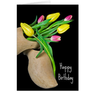 Tulipes En Chaussure En Bois Anniversaire