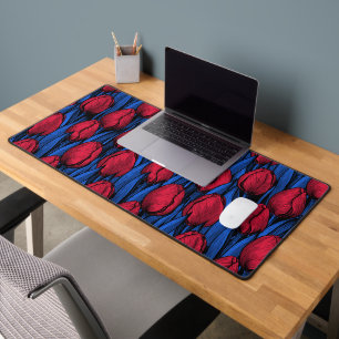 Tulipes en rouge et bleu