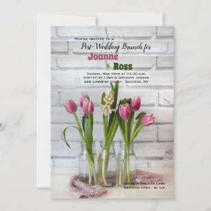 Tulipes et invitation de jacinthe