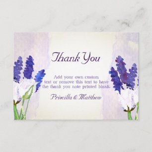 Tulipes et Lavender Merci Cartes