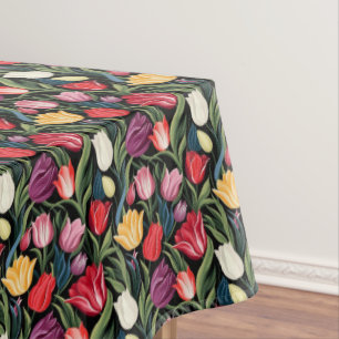 Tulipes Flore Nappe de Coton