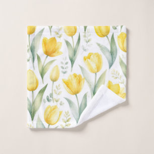 Tulipes jaunes Peinture florale aquarelle Botaniqu
