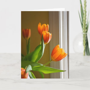 Tulipes orange Brad Hines Photographe Carte pour