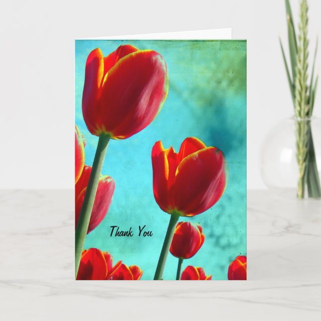 Tulipes rouges, Merci (Devant)