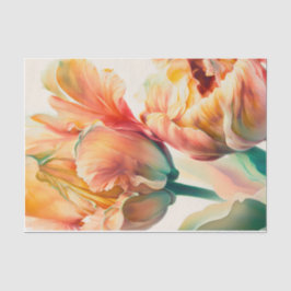 TULIPMANIA 5/6 Papageientulips für die Entcoupage Seidenpapier